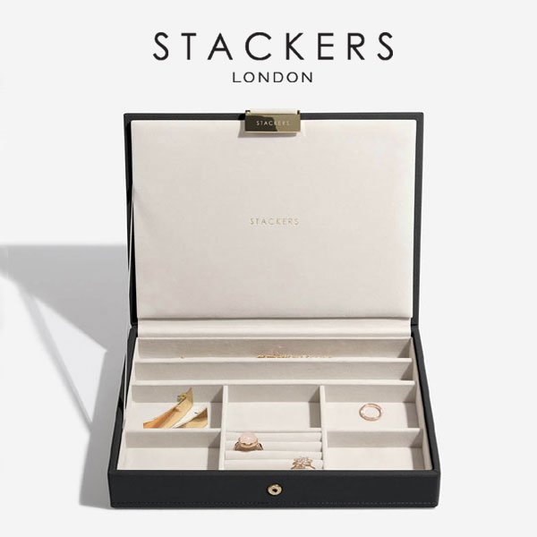 【STACKERS】クラシック　ジュエリーボックス Lid ブラック Black スタッカーズ ロンドン　イギリス