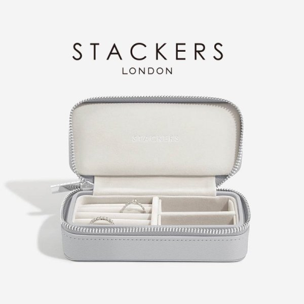 STACKERS】トラベル ジュエリーボックス M ペブルグレー Pebble Grey - Nature Ave.