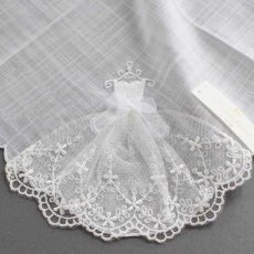 画像6: 【 Point point 】ポワンポワン　刺繍ハンカチ　ウェディング　ドレス　Wedding Dress (6)