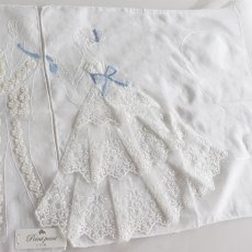 画像7: 【 Point point 】ポワンポワン　刺繍ハンカチ　ウェディング　ブライド　新婦　Wedding Bridal Bride (7)