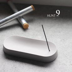 画像1: 【HUNT９】Henne　Ellipse インセンスホルダー グレイ　Trolley Gray　お香立て (1)