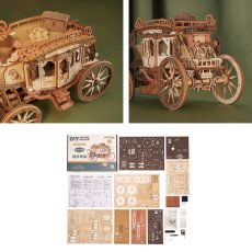 画像5: 【Rolife】駅馬車　The Stage Coach ３D　木製パズル　DIY 　ミニチュア模型 　立体パズル (5)