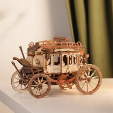 画像1: 【Rolife】駅馬車　The Stage Coach ３D　木製パズル　DIY 　ミニチュア模型 　立体パズル (1)