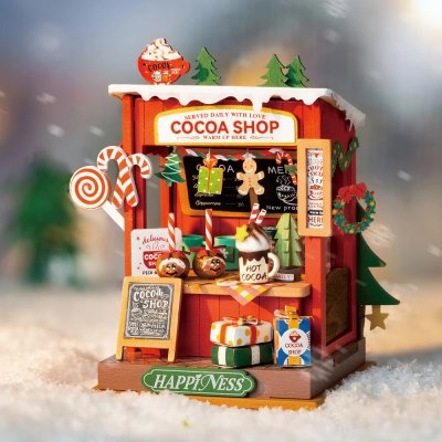 画像2: 【Rolife】クリスマスの街　Christmas Street  Book Nook　TGC06 ブックヌーク　ウッドパズル　ミニチュア　ブックエンド  DIY