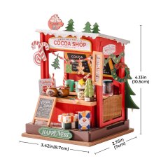 画像7: 【Rolife】 クリスマス　ココアショップ　Christmas Cocoa Shop  DIY ミニチュア　ドールハウス　DS042 (7)