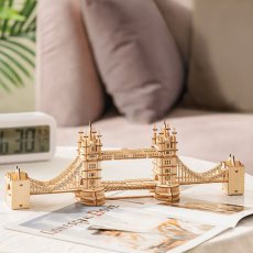 画像1: 【Rolife】タワーブリッジ Tower Bridge ３D　木製パズル　DIY 　ミニチュア模型  (1)