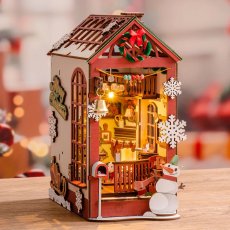 画像7: 【Rolife】クリスマスな部屋　Christmas Indoor Scene Book Nook　ブックヌーク　ウッドパズル　ミニチュア　ブックエンド  DIY (7)