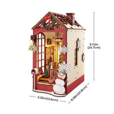 画像8: 【Rolife】クリスマスな部屋　Christmas Indoor Scene Book Nook　ブックヌーク　ウッドパズル　ミニチュア　ブックエンド  DIY (8)