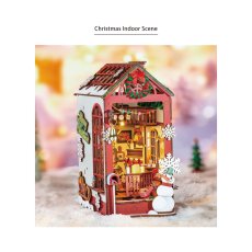 画像3: 【Rolife】クリスマスな部屋　Christmas Indoor Scene Book Nook　ブックヌーク　ウッドパズル　ミニチュア　ブックエンド  DIY (3)