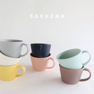 GIFT COLLECTION】A SAKUZAN DAYS Sara カップ&ソーサー スプーン セット 新生活セット ギフト クリーム グレー  Stripe Cup&Saucer コーヒーカップ/サラ/カフェ/磁器/日本製/陶器 ギフトコレクション - Nature Ave.