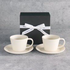 画像3: 【 Gift 】SAKUZAN DAYS Sara　ストライプ　カップ&ソーサー ペアセット　７色　ギフトセット　Stripe Cup&Saucer　日本製　磁器　作山窯 (3)