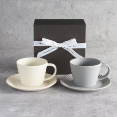 画像4: 【 Gift 】SAKUZAN DAYS Sara　ストライプ　カップ&ソーサー ペアセット　７色　ギフトセット　Stripe Cup&Saucer　日本製　磁器　作山窯 (4)