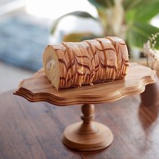 画像4: 【TEAK WOOD】ケーキスタンド　オーバル　L　 28ｃｍ　チーク　木製 (4)