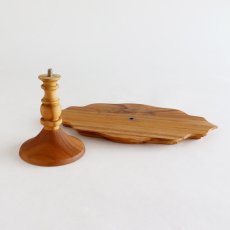 画像6: 【TEAK WOOD】ケーキスタンド　オーバル　M　 24ｃｍ　チーク　木製 (6)