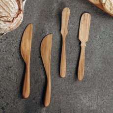 画像7: 【TEAK WOOD】バターナイフ Butter Knife 14.2ｃｍ チーク 木製  (7)