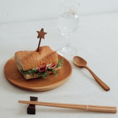 画像6: 【TEAK WOOD】チークトレイ Teak tray φ18.5ｃｍ チーク 木製 ウッドプレート (6)