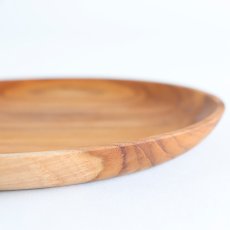 画像8: 【TEAK WOOD】チークトレイ Teak tray φ16.5ｃｍ チーク 木製 ウッドプレート (8)