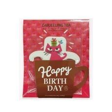 画像1: 【TEA】Happy BIRTHDAY　ティーバッグ　ダージリン　7.5g　紅茶　ネコ　日本製　 (1)