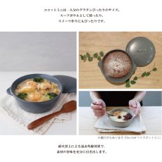 画像4: 【SALIU】The chef　ザシェフ 　ベイクココットミニ　Bake Cocotte mini 　耐熱陶器　簡単料理　直火　魚焼きグリル　オーブン　レンジ　トースター 日本製 (4)