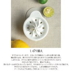 画像4: 【SHIKIKA】しぼり揃え　暮らしの小道具　ミニアイテム　しぼり　レモン搾り　ミニ　白　磁器 美濃焼 SALIU (4)