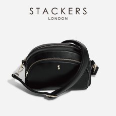 画像1: 【STACKERS】クロスボディバッグ　Cross Body Bag  ブラック　Black ショルダーバッグ　 スタッカーズ 　ロンドン　UK (1)