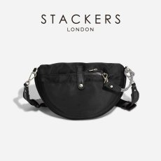 画像10: 【STACKERS】ナイロンボディバッグ　Recycled Nylon Body Bag ブラック　Black ショルダーバッグ　 スタッカーズ 　ロンドン　UK (10)