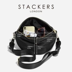 画像11: 【STACKERS】ナイロンボディバッグ　Recycled Nylon Body Bag ブラック　Black ショルダーバッグ　 スタッカーズ 　ロンドン　UK (11)