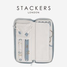 画像1: 【STACKERS】ジュエリーロール  Jewellery Roll ダスキーブルー Dusky Blue スタッカーズ　イギリス　ロンドン (1)