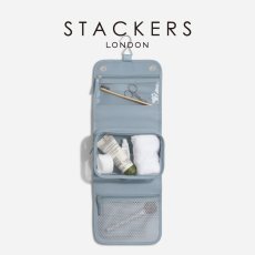 画像1: 【STACKERS】ハンギング ウォッシュバッグS　 Small Hanging Wash Bag ダスキーブルー Dusky Blueスタッカーズ london (1)