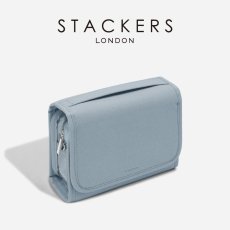 画像2: 【STACKERS】ハンギング ウォッシュバッグS　 Small Hanging Wash Bag ダスキーブルー Dusky Blueスタッカーズ london (2)