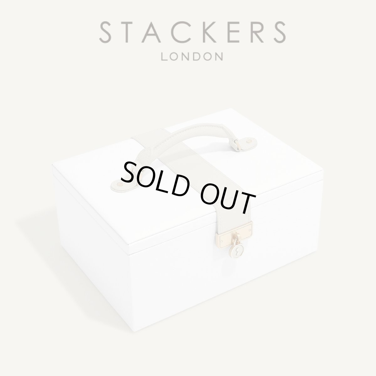 画像1: 【STACKERS】ラグジュアリークラシック ボックス  Luxury Classic Box  TwoTone  ペブルホワイト　Pebble White  ジュエリーボックス　スタッカーズ　ロンドン　イギリス (1)