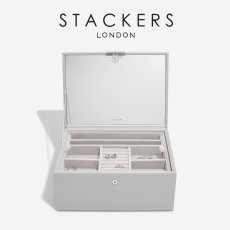 画像8: 【STACKERS】ラグジュアリークラシック ボックス  Luxury Classic Box　 TwoTone  ペブルグレー　Pebble Gray   ジュエリーボックス　スタッカーズ　ロンドン　イギリス (8)