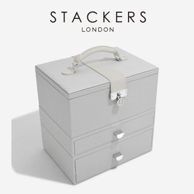 画像2: 【STACKERS】ラグジュアリークラシック ボックス  Luxury Classic Box　 TwoTone  ペブルグレー　Pebble Gray   ジュエリーボックス　スタッカーズ　ロンドン　イギリス