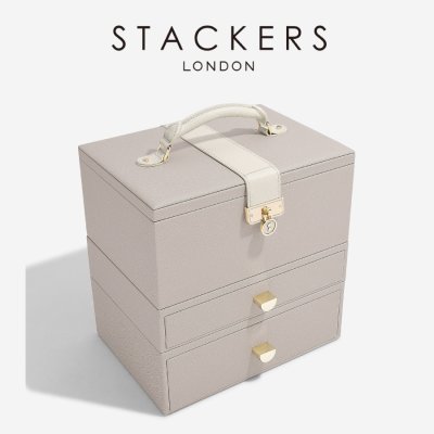 画像2: 【STACKERS】ラグジュアリークラシック ボックス  Luxury Classic  Box   TwoTone  トープ　Taupe   ジュエリーボックス　スタッカーズ　ロンドン　イギリス