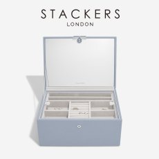 画像8: 【STACKERS】ラグジュアリークラシック ボックス  Luxury Classic  Box  TwoTone ダスキーブルー　Dusky Blue  ジュエリーボックス　スタッカーズ　ロンドン　イギリス (8)