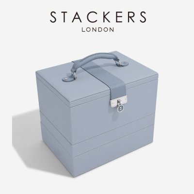 画像2: 【STACKERS】ラグジュアリークラシック ボックス  Luxury Classic  Box  TwoTone ダスキーブルー　Dusky Blue  ジュエリーボックス　スタッカーズ　ロンドン　イギリス