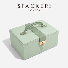 画像1: 【STACKERS】ラグジュアリークラシック ボックス  Luxury Classic Box TwoTone  セージグリーン Sage Green  ジュエリーボックス　スタッカーズ　ロンドン　イギリス (1)