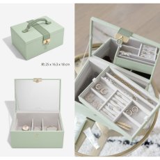 画像4: 【STACKERS】ラグジュアリークラシック ボックス  Luxury Classic Box TwoTone  セージグリーン Sage Green  ジュエリーボックス　スタッカーズ　ロンドン　イギリス (4)