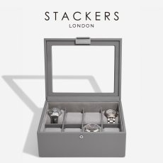 画像1: 【STACKERS】メンズ  腕時計　８ピース　ウォッチ ボックス 8 Piece Watch Box 　スレートグレー SlateGrey  スタッカーズ　イギリス　ロンドン (1)