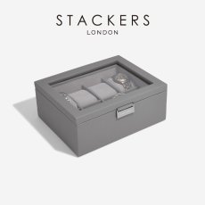 画像2: 【STACKERS】メンズ  腕時計　８ピース　ウォッチ ボックス 8 Piece Watch Box 　スレートグレー SlateGrey  スタッカーズ　イギリス　ロンドン (2)