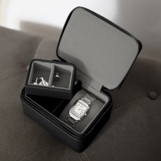 画像10: 【STACKERS】メンズ ウォッチ＆カフスボックス Watch＆Cufflink Box ブラック ペブル Black Pebbleスタッカーズ　イギリス　ロンドン (10)