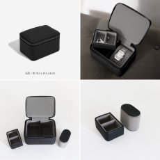 画像5: 【STACKERS】メンズ ウォッチ＆カフスボックス Watch＆Cufflink Box ブラック ペブル Black Pebbleスタッカーズ　イギリス　ロンドン (5)