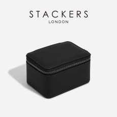 画像2: 【STACKERS】メンズ ウォッチ＆カフスボックス Watch＆Cufflink Box ブラック ペブル Black Pebbleスタッカーズ　イギリス　ロンドン (2)