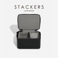 画像11: 【STACKERS】メンズ ウォッチ＆カフスボックス Watch＆Cufflink Box ブラック ペブル Black Pebbleスタッカーズ　イギリス　ロンドン (11)