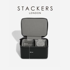 画像13: 【STACKERS】メンズ ウォッチ＆カフスボックス Watch＆Cufflink Box ブラック ペブル Black Pebbleスタッカーズ　イギリス　ロンドン (13)