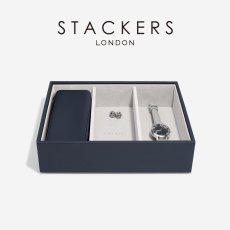 画像11: 【STACKERS】 クラシック ジュエリーボックス 3sec ネイビーペブル Navy Pebble スタッカーズ ロンドン イギリス (11)