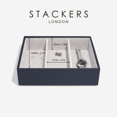 画像12: 【STACKERS】 クラシック ジュエリーボックス 3sec ネイビーペブル Navy Pebble スタッカーズ ロンドン イギリス (12)