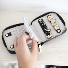 画像14: 【STACKERS】コンパクトジュエリーロール ネイビーペブル　Navy Pebble　Compact Jewellery Roll　スタッカーズ　イギリス　ロンドン (14)