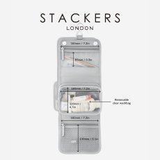 画像12: 【STACKERS】ハンギング ウォッシュバッグS　 Small Hanging Wash Bag  ペブルグレイ Pebble Gray スタッカーズ london (12)