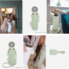 画像4: 【STACKERS】シャンパンボトルバッグ　Champagne Bottle Bag セージグリーンSage Green  スタッカーズ 　ロンドン　UK (4)